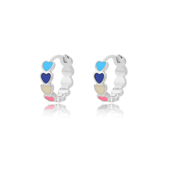 Wholesale Jewelry Copper Heart Shape Butterfly Cshaped Ear Studs Electroplating For Women