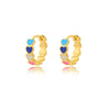 Wholesale Jewelry Copper Heart Shape Butterfly Cshaped Ear Studs Electroplating For Women