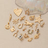 Wholesale Jewelry Copper Heart Shape Electroplating Pendant Necklace With Sun Love Ocean Horseshoe Moon Animal Starfish Conch Elements