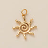 Wholesale Jewelry Copper Heart Shape Electroplating Pendant Necklace With Sun Love Ocean Horseshoe Moon Animal Starfish Conch Elements
