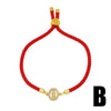 Wholesale Jewelry Copper Heart Shape Pendant Bracelet With Electroplating