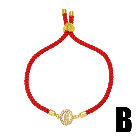 Wholesale Jewelry Copper Heart Shape Pendant Bracelet With Electroplating