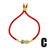 Wholesale Jewelry Copper Heart Shape Pendant Bracelet With Electroplating