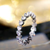 Wholesale Jewelry Copper Heart Shaped Zircon Ring Women's