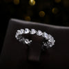 Wholesale Jewelry Copper Heart Shaped Zircon Ring Women's