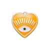 Wholesale Jewelry Copper Heartshaped Dripping Oil Pendant