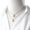 Wholesale Jewelry Copper Heartshaped Electroplated Necklace With O Word Chain