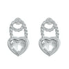 Wholesale Jewelry Copper Heartshaped Love Lock Zirconia Pendant Necklace For Women