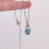 Wholesale Jewelry Copper Heartshaped Love Lock Zirconia Pendant Necklace For Women