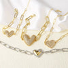 Wholesale Jewelry Copper Heartshaped Pendant Bracelet Plated Real Gold Electroplating Style