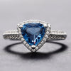 Wholesale Jewelry Copper Inlaid Geometric Zircon Women's Ring
