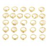 Wholesale Jewelry Copper Inlaid Zircon Fashion Open Ring With Letter Pattern