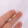 Wholesale Jewelry Copper Inlaid Zircon Leaf Style