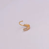 Wholesale Jewelry Copper Inlaid Zircon Leaf Style