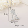 Wholesale Jewelry Copper Inlaid Zircon Letter Crown Hiphop Necklace