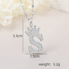 Wholesale Jewelry Copper Inlaid Zircon Letter Crown Hiphop Necklace