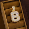 Wholesale Jewelry Copper Inlaid Zircon Letter Hiphop Necklace Pendant
