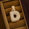 Wholesale Jewelry Copper Inlaid Zircon Letter Hiphop Necklace Pendant