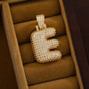 Wholesale Jewelry Copper Inlaid Zircon Letter Hiphop Necklace Pendant