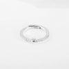 Wholesale Jewelry Copper Inlaid Zircon Open Adjustable Ring With Letter Pattern And Electroplating Process
