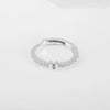Wholesale Jewelry Copper Inlaid Zircon Open Adjustable Ring With Letter Pattern And Electroplating Process