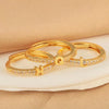 Wholesale Jewelry Copper Inlaid Zircon Open Adjustable Ring With Letter Pattern And Electroplating Process