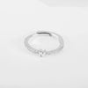 Wholesale Jewelry Copper Inlaid Zircon Open Adjustable Ring With Letter Pattern And Electroplating Process