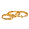 Wholesale Jewelry Copper Inlaid Zircon Open Adjustable Ring With Letter Pattern And Electroplating Process