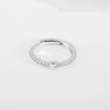 Wholesale Jewelry Copper Inlaid Zircon Open Adjustable Ring With Letter Pattern And Electroplating Process