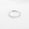 Wholesale Jewelry Copper Inlaid Zircon Open Adjustable Ring With Letter Pattern And Electroplating Process