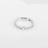 Wholesale Jewelry Copper Inlaid Zircon Open Adjustable Ring With Letter Pattern And Electroplating Process