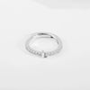 Wholesale Jewelry Copper Inlaid Zircon Open Adjustable Ring With Letter Pattern And Electroplating Process
