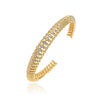 Wholesale Jewelry Copper Irregular Geometric Inlay Zircon Earrings Bracelet Ring For Women Hip Hop Style