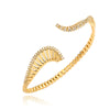 Wholesale Jewelry Copper Irregular Geometric Inlay Zircon Earrings Bracelet Ring For Women Hip Hop Style