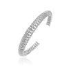 Wholesale Jewelry Copper Irregular Geometric Inlay Zircon Earrings Bracelet Ring For Women Hip Hop Style