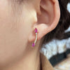 Wholesale Jewelry Copper 18K Gold Electroplated Geometric Double Arrow Symmetrical Stud Earrings For Women