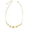Wholesale Jewelry Copper 18K Gold Plated Geometric Ball Pendant Necklace For Women