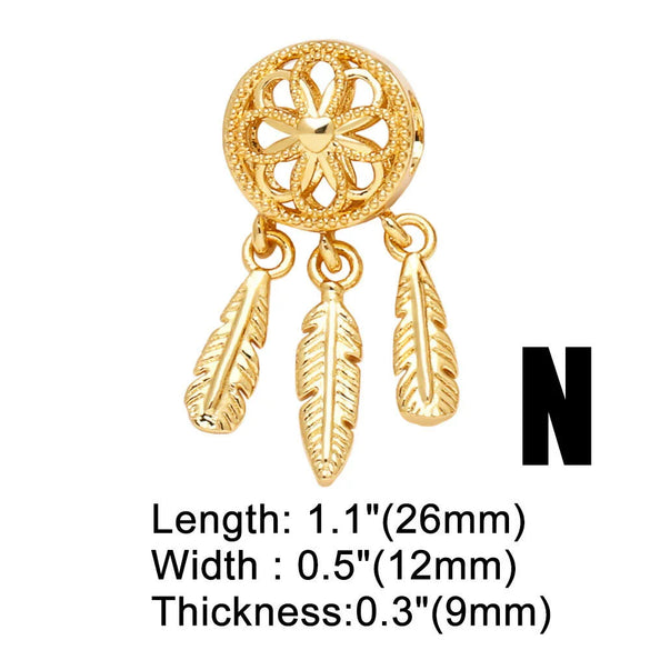Wholesale Jewelry Copper 18K Gold Plated Geometric Love Tree Of Life Zircon Women's Bracelet