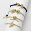 Wholesale Jewelry Copper 18K Gold Plated Geometric Love Tree Of Life Zircon Women's Bracelet