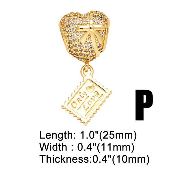 Wholesale Jewelry Copper 18K Gold Plated Geometric Love Tree Of Life Zircon Women's Bracelet