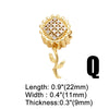 Wholesale Jewelry Copper 18K Gold Plated Geometric Love Tree Of Life Zircon Women's Bracelet