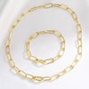 Wholesale Jewelry Copper 18K Gold Plated Geometric Pattern Lobster Clasp Chain Necklace For Men