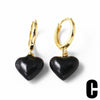 Wholesale Jewelry Copper 18K Gold Plated Heartshaped Earrings For Women