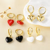 Wholesale Jewelry Copper 18K Gold Plated Heartshaped Earrings For Women