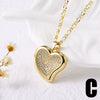 Wholesale Jewelry Copper 18K Gold Plated Heartshaped Pendant Necklace