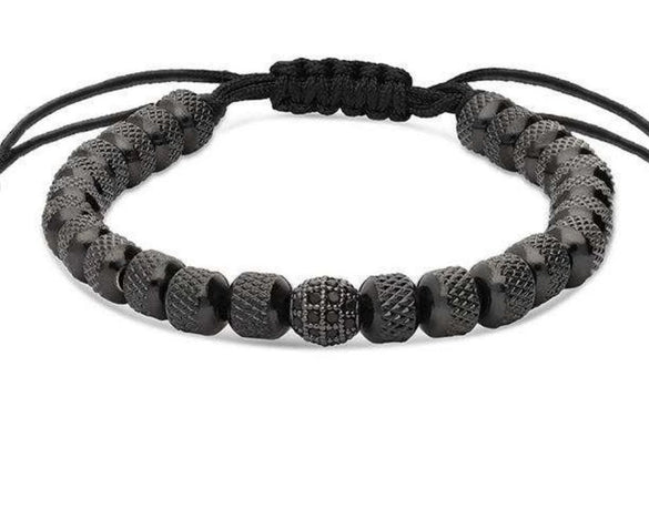 Wholesale Jewelry Copper Leopard Head Pineapple Beads Electroplated Unisex Bracelet