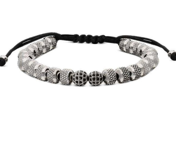 Wholesale Jewelry Copper Leopard Head Pineapple Beads Electroplated Unisex Bracelet