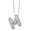 Wholesale Jewelry Copper Letter Necklace With Inlaid Zircon And Electroplating Design For Women On Ochain
