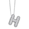 Wholesale Jewelry Copper Letter Necklace With Inlaid Zircon And Electroplating Design For Women On Ochain