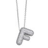 Wholesale Jewelry Copper Letter Necklace With Inlaid Zircon And Electroplating Design For Women On Ochain